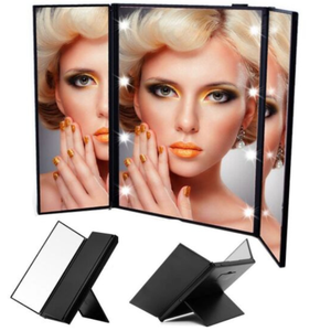 <span class=keywords><strong>Specchio</strong></span> da <span class=keywords><strong>Trucco</strong></span> Tascabile Pieghevole Personalizzato, Piccolo <span class=keywords><strong>Specchio</strong></span> Quadrato Colorato <span class=keywords><strong>Vintage</strong></span> con LED - Product Image 3