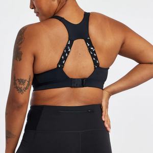 Maillot de bain d'entraînement à fines bretelles, fermeture éclair avant, dos nageur, confortable, grande taille, avec soutien-gorge push-up intégré, style débardeur, design mignon, soutien-gorge de sport - Product Image 2