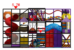 Équipement d'aire de jeux intérieure de conception gratuite Parc de cirque Cyberpunk Jeux de ville amusants pour enfants Taille commerciale - Product Image 6