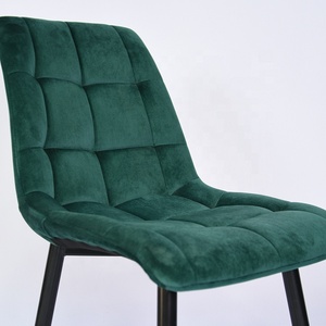 <strong>Low</strong> Price Nordic Design <strong>High</strong> Quality Padded Kitchen <strong>Chair</strong> Metal Legs Fabric Velvet Dining <strong>Chairs</strong> - Product Image 6