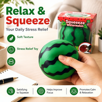 Best-seller transfrontalier N-ee-Doh Melon géant en peluche, jouet anti-stress liquide à presser