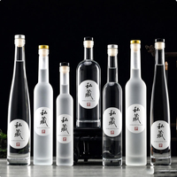 Bouteille en verre à col long écologique, différentes tailles, bouteilles pour le remplissage de vin et de boissons à domicile
