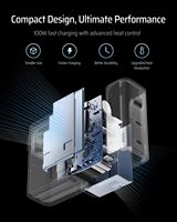 CUKTECH 10 100W/120W/140W Pengisi Daya Dinding USB C 3-Port Multi-Perangkat Pengisian Cepat Pengisi Daya Laptop Portabel untuk Ponsel dan iPad