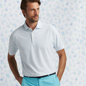 ออกแบบเสื้อโปโลกอล์ฟแขนสั้นสำหรับฤดูร้อน เนื้อผ้าแห้งเร็ว นุ่มสบาย ผลิตจากโพลีเอสเตอร์ 88% สแปนเด็กซ์ 12% รับสั่งทำพร้อมปักโลโก้ น้ำหนักผ้า 250 กรัม เสื้อผ้าผู้ชาย - Product Image 2