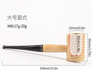 ท่อยาสูบซังข้าวโพดก้านไม้แบบใช้แล้วทิ้ง - Product Image 4