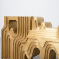 Console moderne en bois massif, couleur et taille personnalisables, meubles de salon, sculpture d'art pour la maison, décoration design