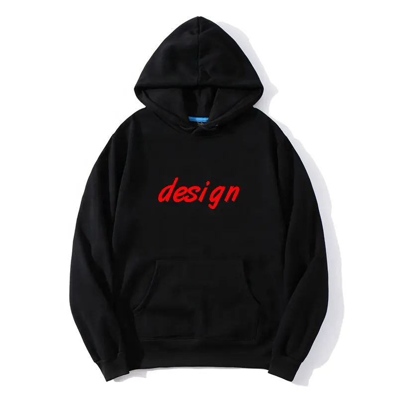 Ucuz yüksek kaliteli kazak pamuk erkek hoodies saf renk artı boyutu hoodies özel logo baskılı hoodies özel erkek kazak