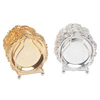 6 pièces Mini assiettes à gâteau, petites coupelles à cupcakes, sous-verres de bar, fournitures de cuisine, décoration douce, accessoires de mariage, style végétal européen