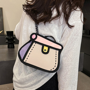 <span class=keywords><strong>Sac</strong></span> à bandoulière en toile de style japonais avec motif de dessin animé 3D pour cosplay, personnalisable, <span class=keywords><strong>sac</strong></span> d'étudiant 2D pour filles - Product Image 4