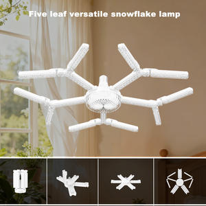 Indoor Versatile <b>Snowflake</b> GB E27 Free Folding Leaf Bedroom Styling LED RGB Anti-Glare <b>Light</b> - Product Image 2