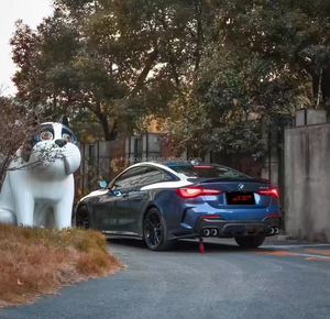 บอดี้คิท2020 + ปีกสปอยเลอร์ท้ายรถคาร์บอนไฟเบอร์สไตล์ G22สำหรับ BMW 4 Series G22คูเป้ M4 G82รถ - Product Image 5