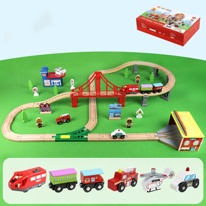 <span class=keywords><strong>2025</strong></span> New Montessori Đa-Chức năng bằng gỗ Train theo dõi giáo dục đồ chơi cho bé trai vui vẻ và thú vị chơi các tính năng Quà Tặng - Product Image 6