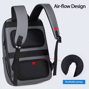 BSCI Factory Wholesale 14-15.6 Inches Daily School Rucksack <b>Back</b> <b>Pack</b> <b>Women</b> Men Business Waterproof PU Laptop Backpack - Product Image 4