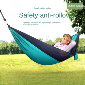 Portaoggetti portatili per esterni in Nylon a doppia oscillazione amaca antiribaltamento in campeggio 150kg per tutte le stagioni - Product Image 3