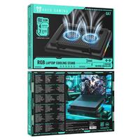 Nouveauté : Support de refroidissement Hoco GA7 RGB pour ordinateur portable et de bureau, base de refroidissement pour ordinateur portable pour la maison et le bureau