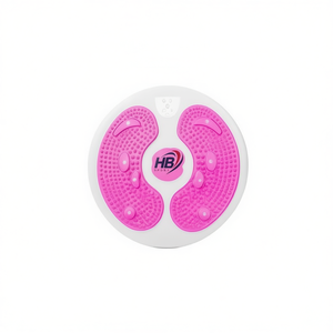 Disco de torsión de cintura con cuerda de tracción Magenta, herramienta de fitness circular - Product Image 1