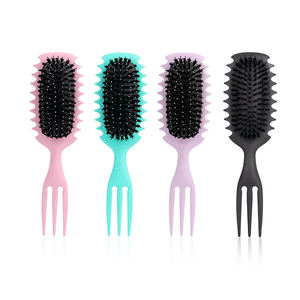 Pinceau à boucles définissantes avec broches pour réduire la séparation des cheveux bleus et définir les cheveux bouclés. - Product Image 5