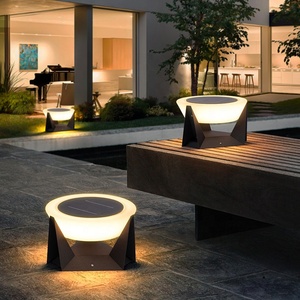 Lámpara <span class=keywords><strong>Solar</strong></span> para Poste de Valla, Impermeable IP65 para Exteriores, Luz <span class=keywords><strong>Solar</strong></span> para Pilar de Entrada Principal, Luces de Jardín Solares de 3W - Product Image 3
