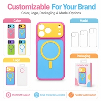 Casing HP Akrilik Magnetik Matte Lembut Warna Cerah Trendi Baru Grosir untuk 18 Pro Max 17 Warna Dopamin Premium Anti