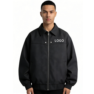 Wholesale Custom Logo New Style High Quality PU <strong>Leather</strong> <strong>Jacket</strong> Men's Spring Solid Color Lapel Motorcycle <strong>Leather</strong> <strong>Jacket</strong> - Product Image 1