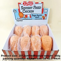 Nouveau jouet souple réaliste en forme de cuisse de poulet, à rebond lent, anti-stress, en caoutchouc, emballé, prêt à être expédié, en stock, pour tous les âges