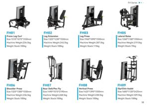 <span class=keywords><strong>Machine</strong></span> de fitness GS-FH87 – Appareil professionnel haut de gamme autonome pour l'entraînement de force, avec charge par poulies, pour extensions et curls des jambes - Product Image 2