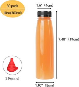 Etiquetas Adhesivas Personalizadas para Botellas de Jugo Elegantes de 330 ml y 500 ml, Botella de PET Transparente Desechable Ecológica para Bebidas, Botella de Soda con Tapa de Rosca de PP - Product Image 2