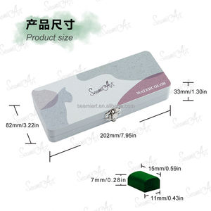 SeamiArt 100 colori solido artista pittura ad acquerello set mezza padella aquarelle con scatola di latta per forniture acuaracao aquarela - Product Image 2