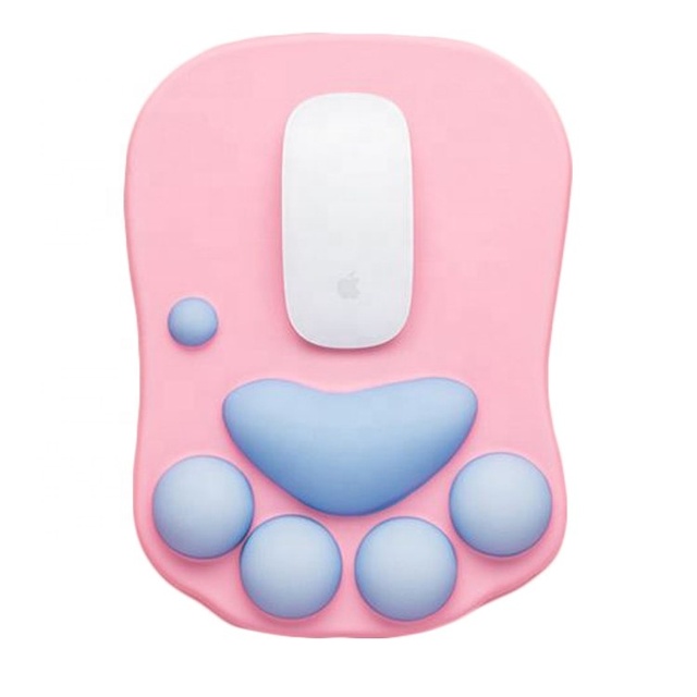 3d Cute Cat Paw Gel Wrist Rest Mouse Pad