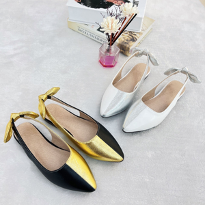 Girls Sandals <b>Pointed</b> <b>Toe</b> Middle Big Children's Princess Back Bowknot High-heeled Shoes Waterproof Breathable PU Upper Summer - Product Image 2