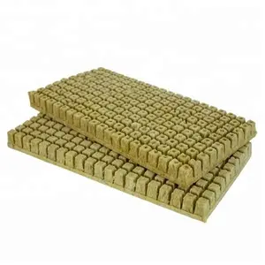 Lã hidropônica para plantas, lã de pedra hidropônica de 1 polegada 6400 peças por caixa 25mm