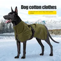 Novo vestuário animal de estimação manter manter um cachorro quente no outono e inverno casaco casaco de algodão cão de médio e grande porte com a pressão do cão do desenhador