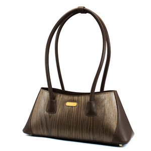 2025 thiết kế mới tùy chỉnh Hạt Gỗ Óc Chó của phụ nữ Vai Túi xách dây kéo đóng cửa túi cho phụ nữ - Product Image 4