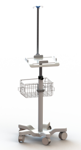 Carrello per carretto per carretto da postazione di lavoro Mobile regolabile in altezza per ambulatorio dentale salone di bellezza - Product Image 2