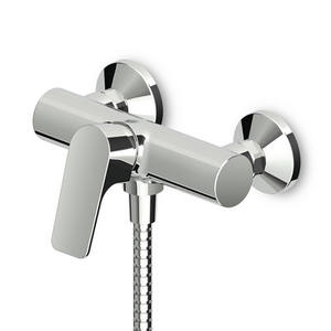 Grifo de Baño Monomando Externo Serie Wind, Cromado, 19.5 cm de Ancho, 23.7 cm de Largo - Product Image 1