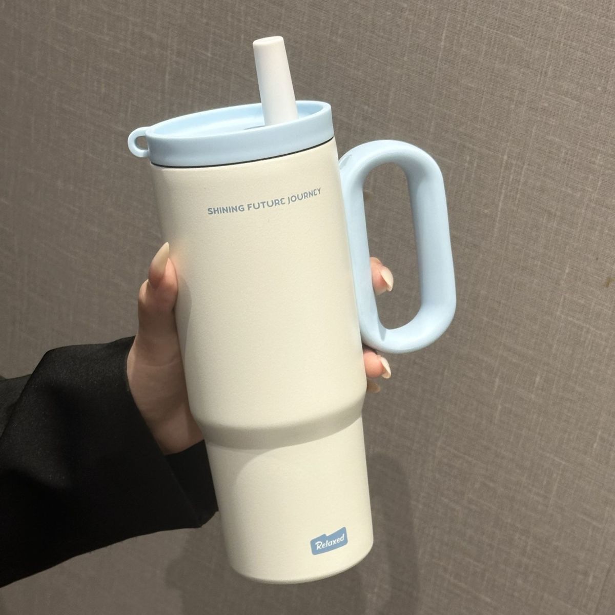 Taza de matón de hielo crepuscular [Blanco azul]