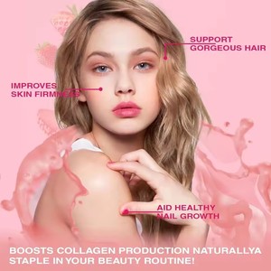 Compléments alimentaires pour la beauté, gommes à mâcher au collagène, collagène I/II/III/V/X, biotine/kératine, stimule la santé des cheveux, de la peau et des ongles - Product Image 3