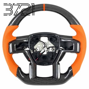 <b>Car</b> <b>Interior</b> Accessories Carbon Fiber Steering Wheel For Ford Raptor F150 F250 F350 2015 2016 2017 2018 2019 - Product Image 1