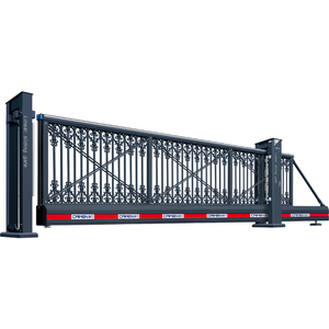 Puerta Corredera Automática de Aluminio para Exteriores, Diseño Moderno de Puerta Flotante para Entrada de Vehículos - Product Image 1