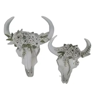 Groothandel Hars Dier Koe Buffalo Schedels Hoofd Voor Muur Decor