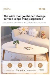 Mesa de <span class=keywords><strong>Centro</strong></span> de Estilo Nórdico de Lujo Ligero con Certificación CE de la UE, Mesa de <span class=keywords><strong>Centro</strong></span> de Alta Gama para Hoteles, Apartamentos, Familias y Villas - Product Image 5