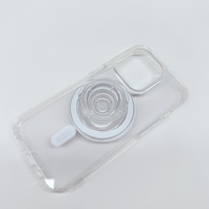Étui de téléphone magnétique transparent avec support magnétique détachable 2-en-1, étui de protection antichoc pour iPhone/Samsung - Product Image 5