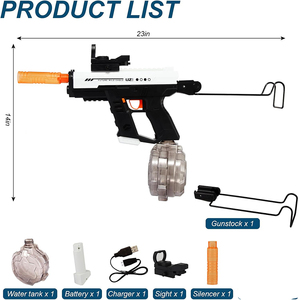 Pistolet à eau électrique CPS, double mode, réservoir <span class=keywords><strong>d</strong></span>'eau extra large de 800 cc, pistolets à eau pour enfants, jouet <span class=keywords><strong>d</strong></span>'été, <span class=keywords><strong>jeu</strong></span> de tir à l'eau pour adultes - Product Image 2