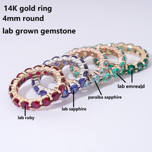 แหวนทองคำ 14K ประดับพลอยหลากสีจาก Starsgem แหวนแต่งงานทองคำแท้ - Product Image 3