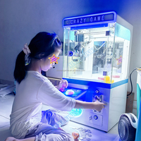 Mini Grue à Pinces pour Enfants, Machine d'Arcade à Monnayeur pour Attraper les Jouets, Petite Machine à Poupées à Vendre