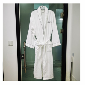 <span class=keywords><strong>Accappatoio</strong></span> Bianco per Hotel in Cotone 100% di Lusso, Termico <span class=keywords><strong>con</strong></span> <span class=keywords><strong>Collo</strong></span> <span class=keywords><strong>a</strong></span> <span class=keywords><strong>Scialle</strong></span>, per Uomo - Product Image 3