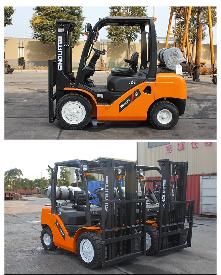 Sinolift CPYD SERIES 3.5 TON dual fuel forklift for LPG /Gasoline