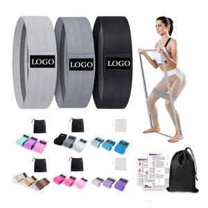 Ensemble de 3 bandes de résistance de hanche en tissu imprimé avec logo personnalisé - Product Image 2