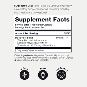 Suplemento Dietético de Marca Privada OEM, Complejo de Maca Amarilla, Roja y Negra en Polvo, Extracto de Raíz de Maca en Polvo, Cápsulas de Maca de Marca Privada - Product Image 5