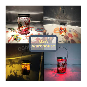 Abd depo su geçirmez 11oz güneş ışıkları boş süblimasyon çift duvar güneş enerjili cam kavanoz cam kutu kar küresi cam kapaklı kupa - Product Image 3